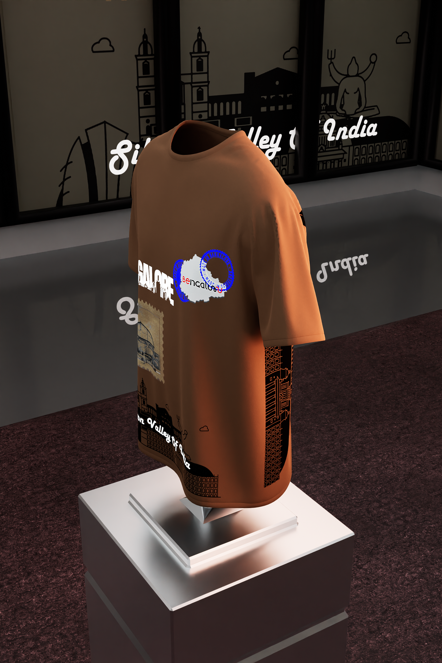 "Heart of Tech: Bengaluru Heritage T-Shirt"