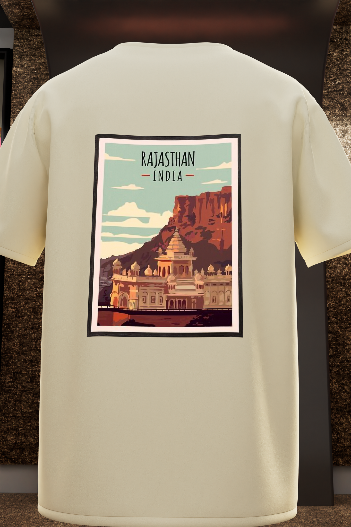 "Vibrant Rajasthan: Cultural Pride Cotton Tee"