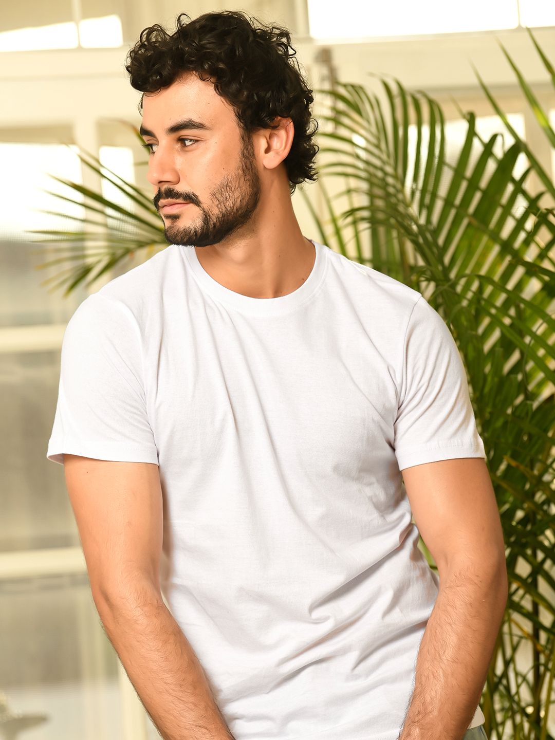 White Regular Fit Pure Cotton T-Shirt