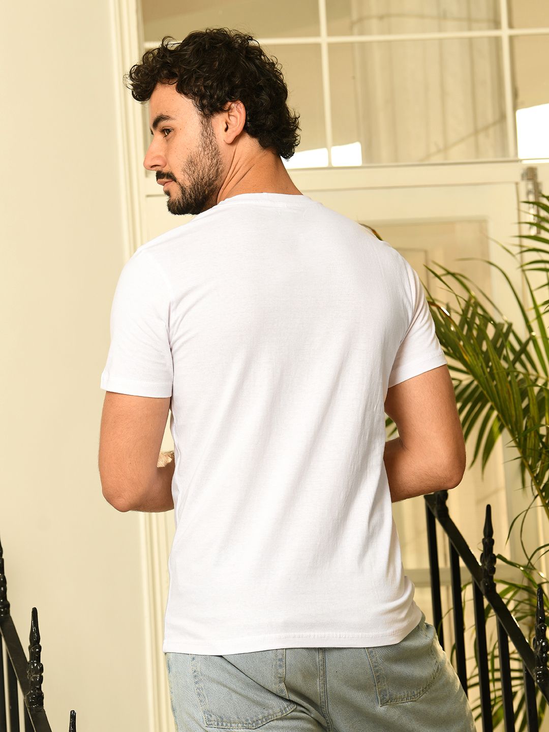 White Regular Fit Pure Cotton T-Shirt