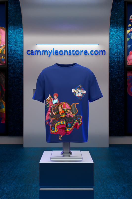 "Colors of Rajasthan: Cultural Vibes T-Shirt"