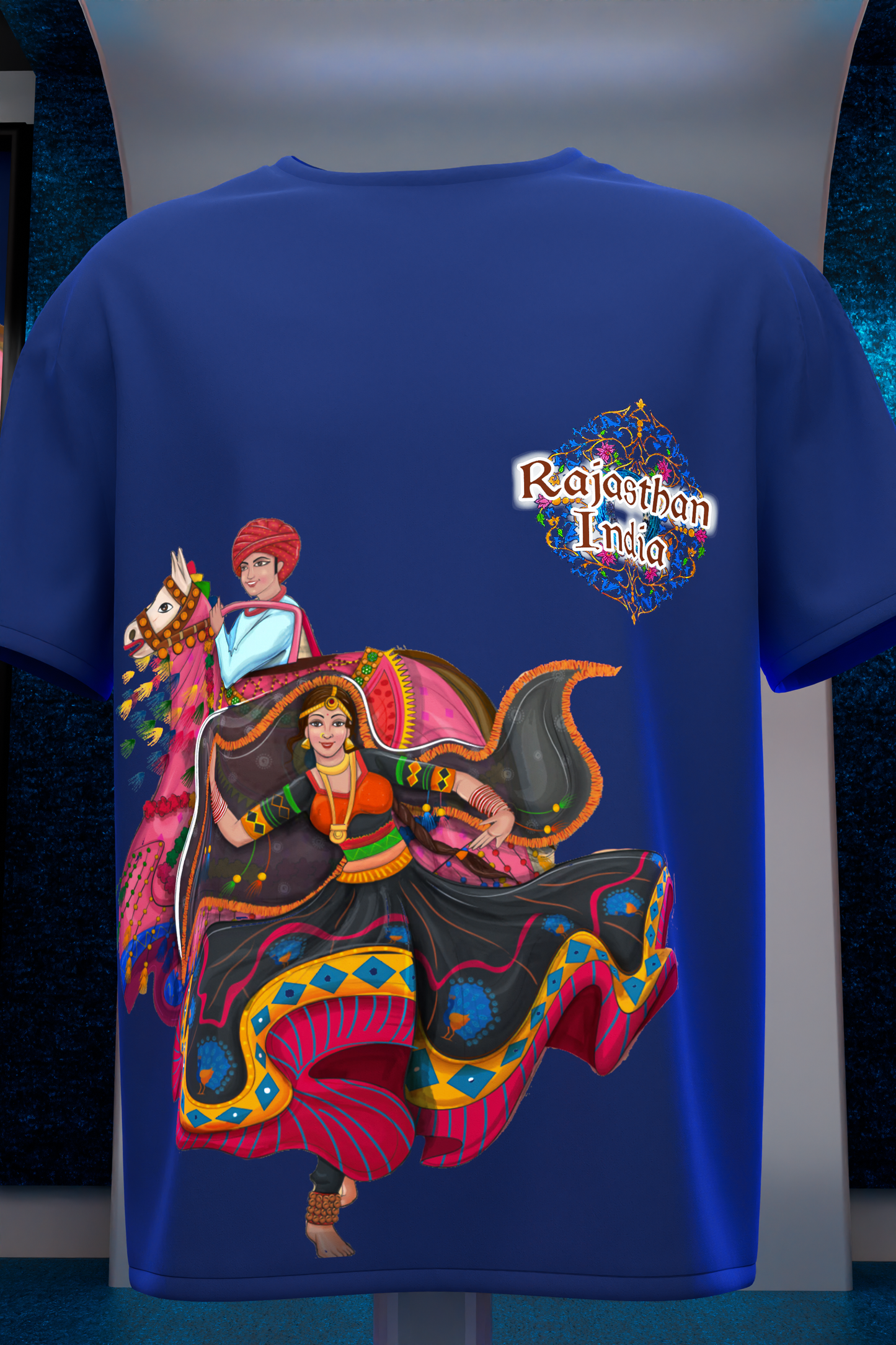 "Colors of Rajasthan: Cultural Vibes T-Shirt"