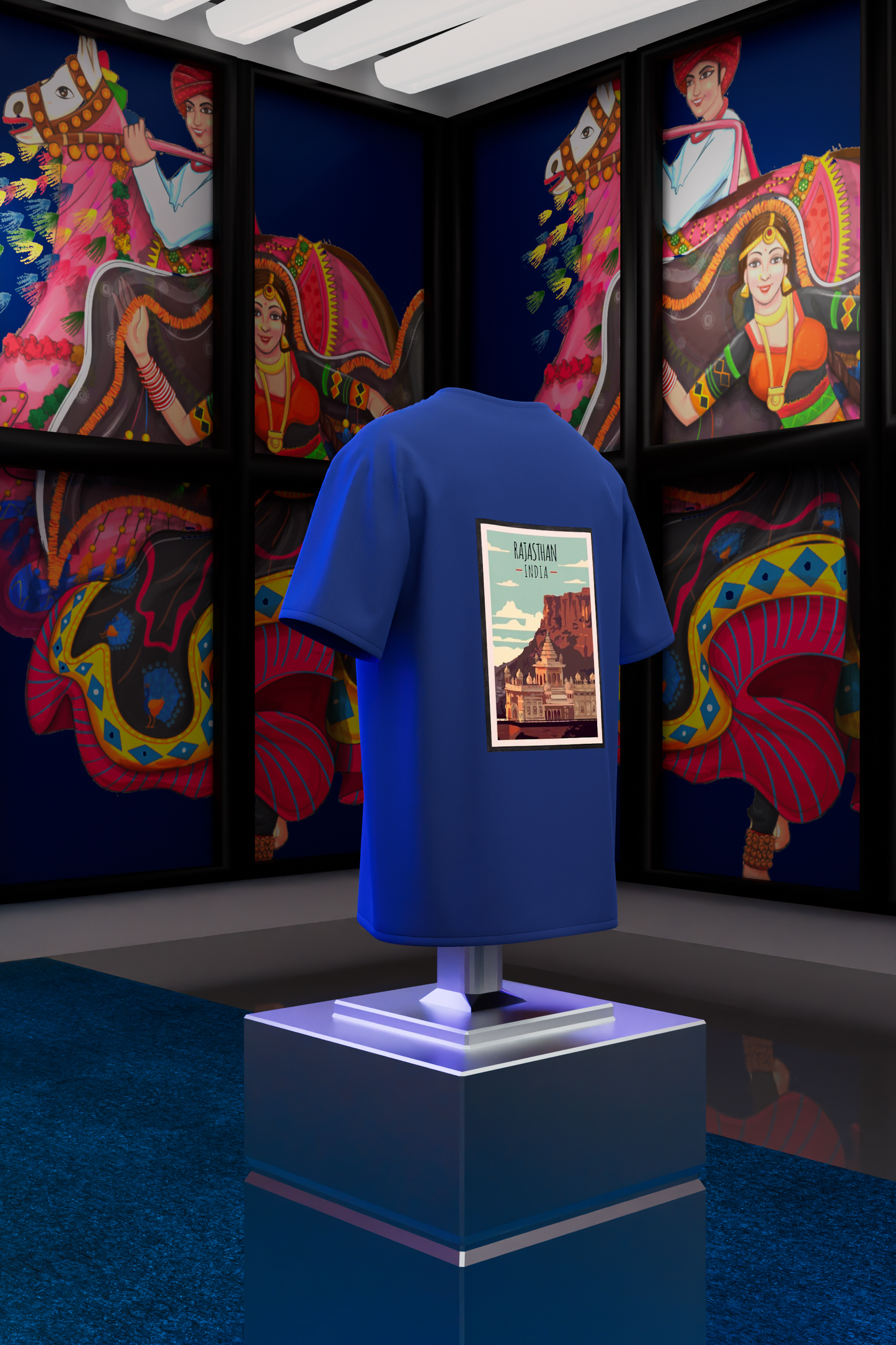 "Colors of Rajasthan: Cultural Vibes T-Shirt"