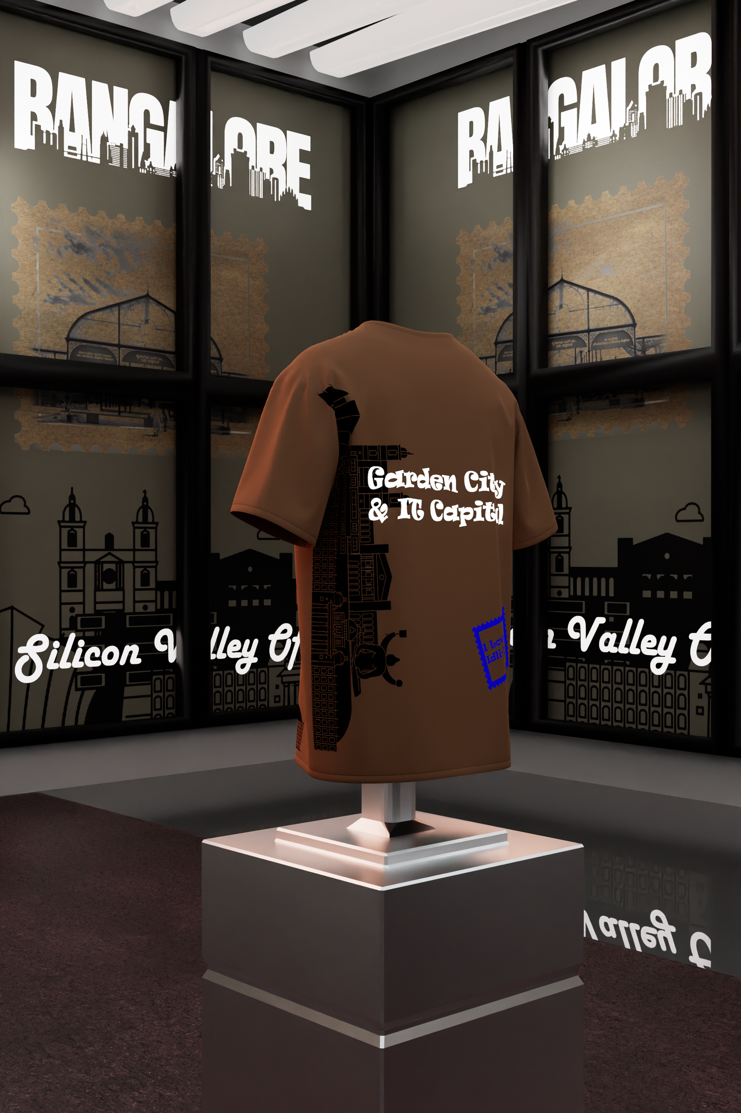 "Heart of Tech: Bengaluru Heritage T-Shirt"