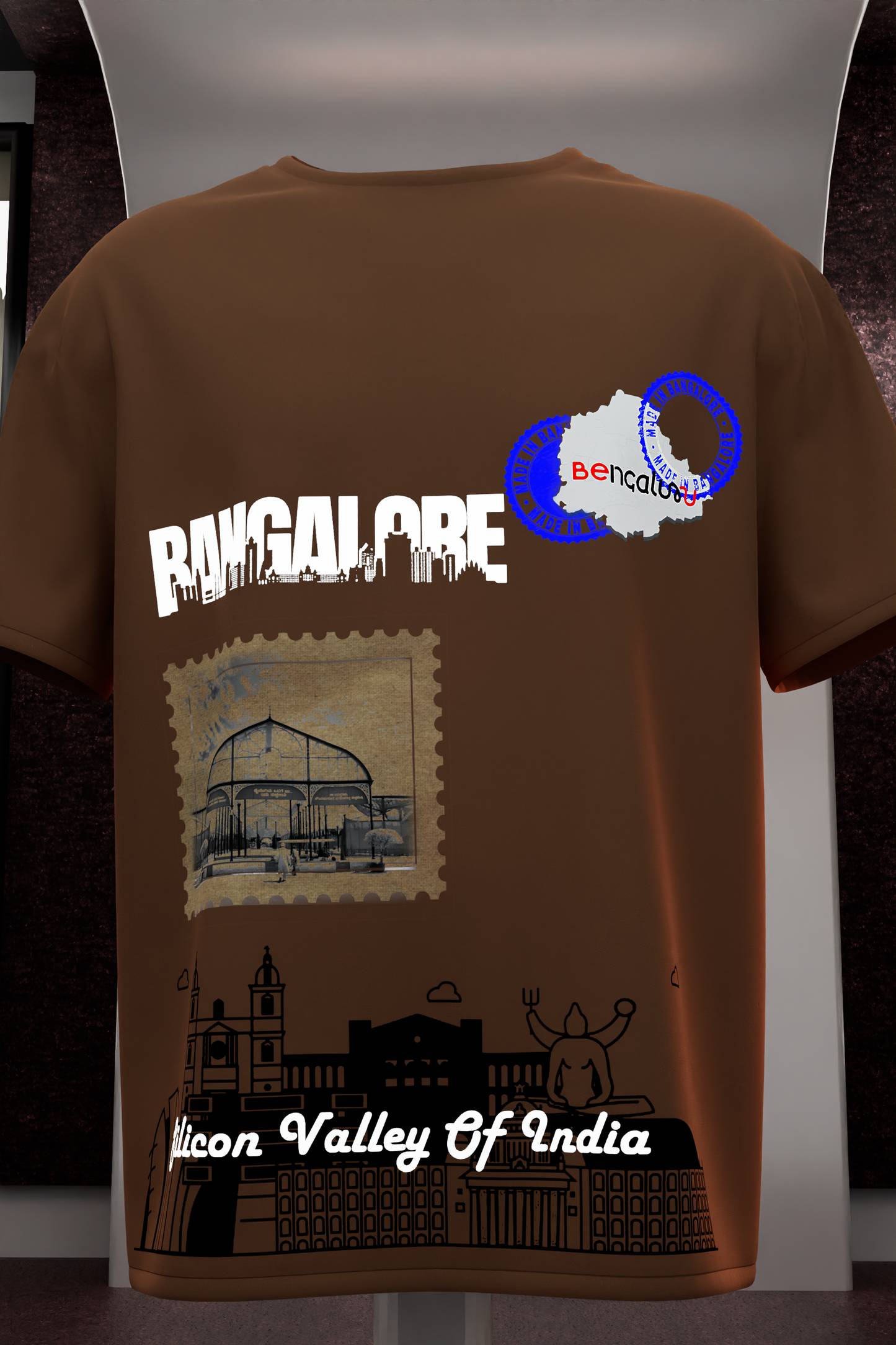 "Heart of Tech: Bengaluru Heritage T-Shirt"