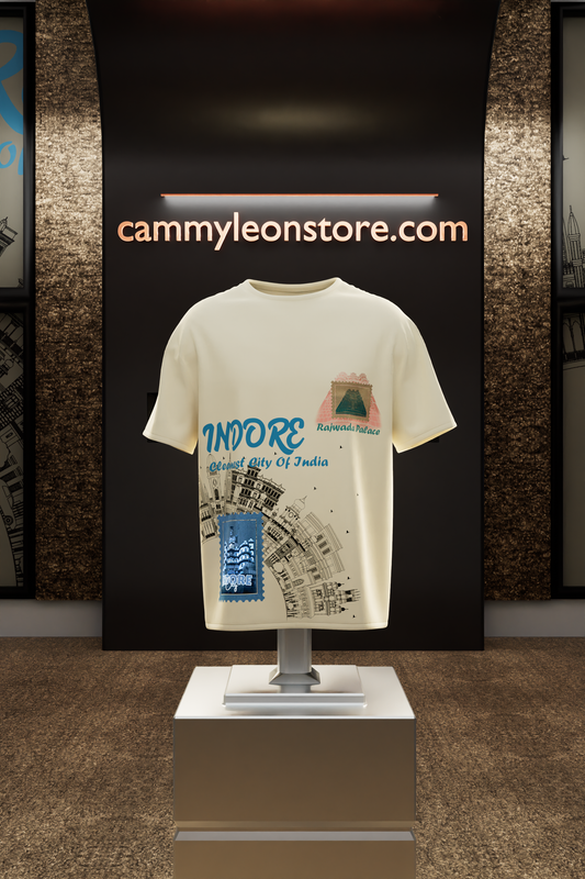 "Rajwada Vibes: Iconic Indore Heritage T-Shirt"
