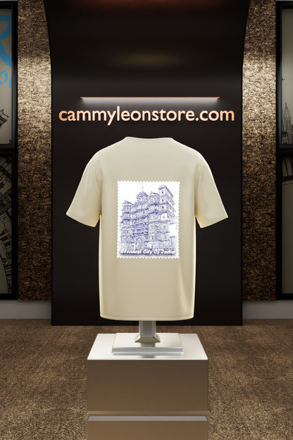 "Rajwada Vibes: Iconic Indore Heritage T-Shirt"