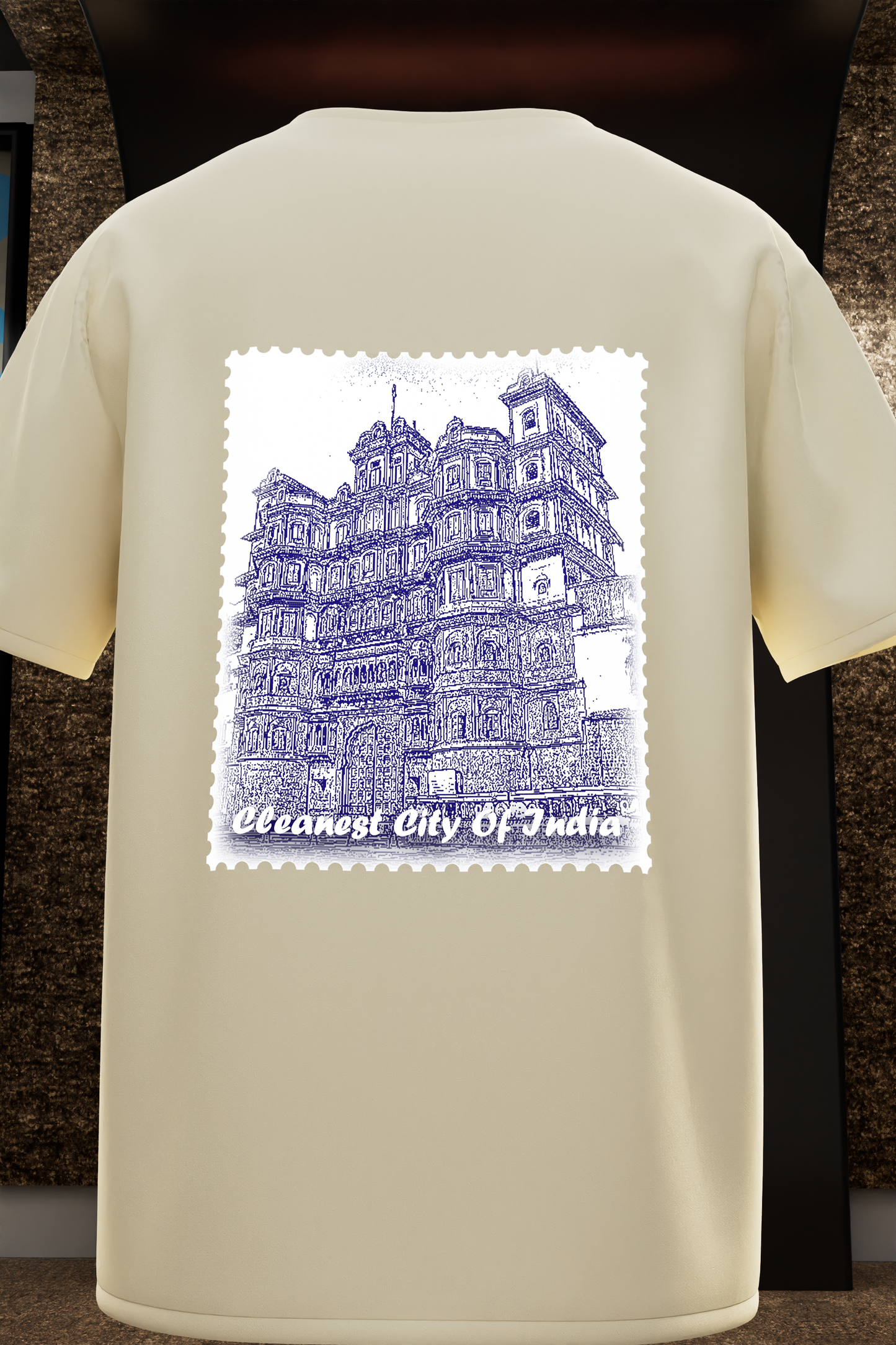 "Rajwada Vibes: Iconic Indore Heritage T-Shirt"