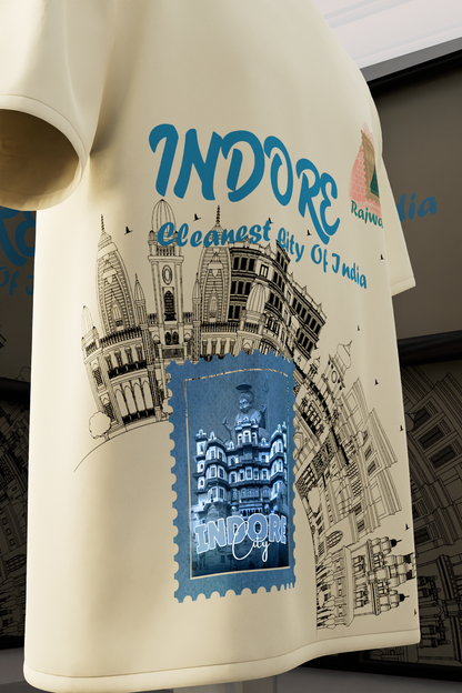 "Rajwada Vibes: Iconic Indore Heritage T-Shirt"